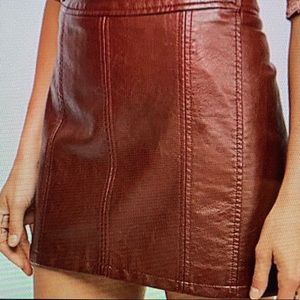 Free People Vegan Bodycon Mini Skirt